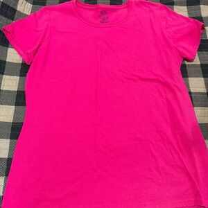 Fruit of the Loom Bright Pink Short Sleeve Tee